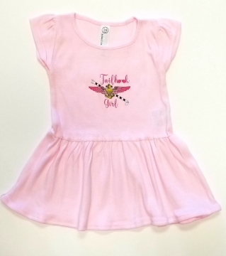 Pink Pilot Wings & Hook Baby Dress